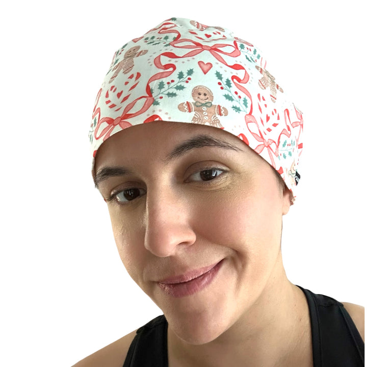 Gingerbread Bows- Euro Scrub Cap