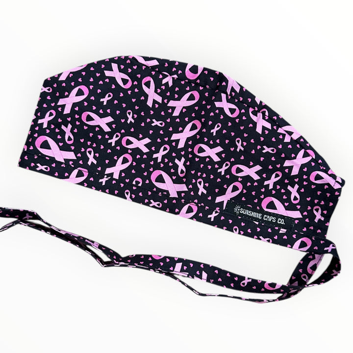 Breast Cancer Pink Ribbon- Classic/Men's Scrub Cap