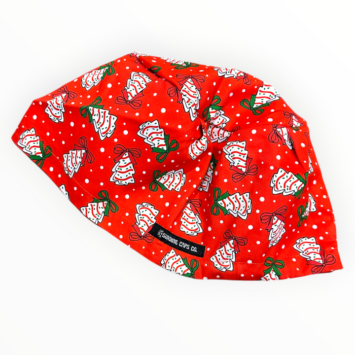Christmas Tree Cakes- Euro Scrub Cap