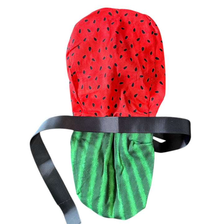 Watermelon Ponytail Scrub Cap for Women, By Sunshine Caps Co.