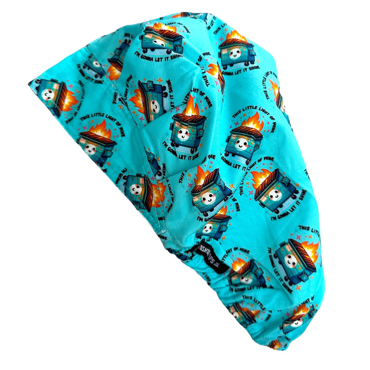 Dumpster Fire- Bouffant Scrub Cap