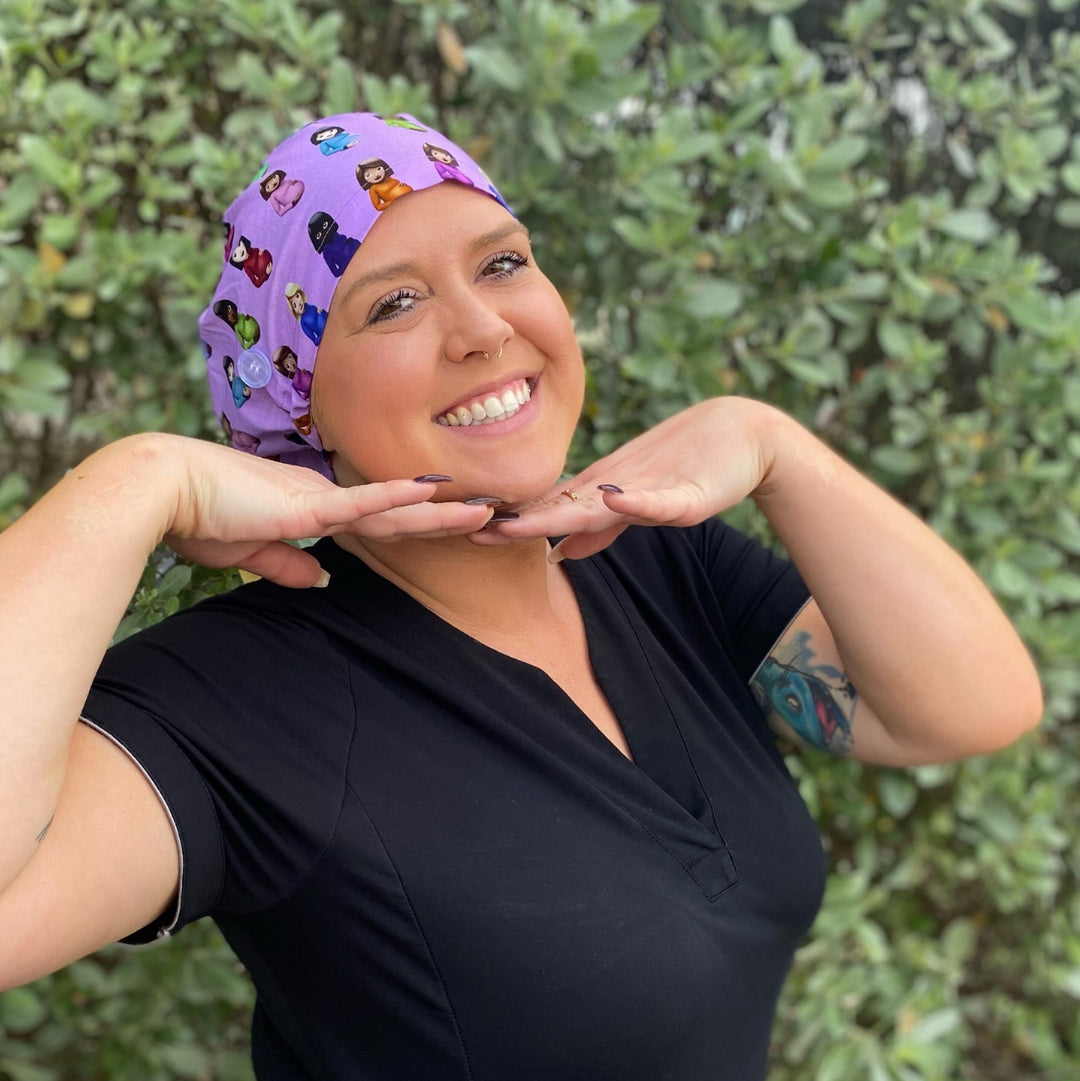 euro style drake labor and delivery surgical scrub cap by sunshine shops co