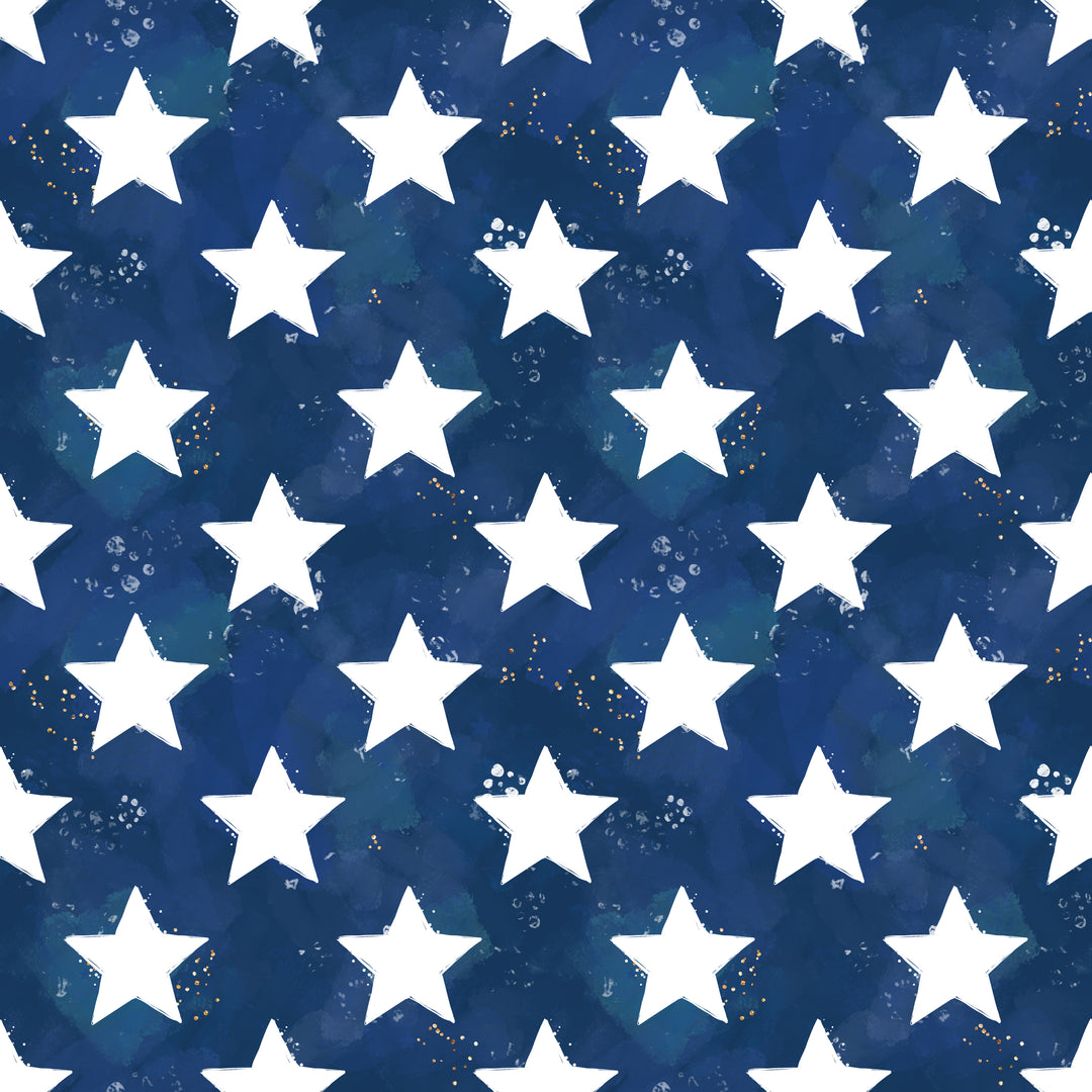 Star Spangled Blue- Classic/Men's Scrub Cap