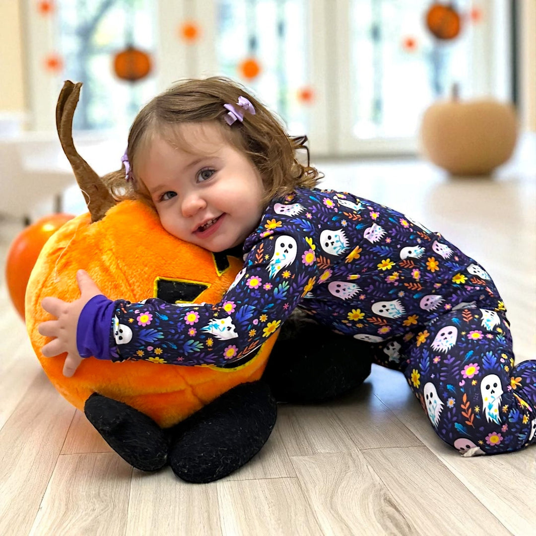 Ghost Floral Long Sleeve Two-Piece PJ's