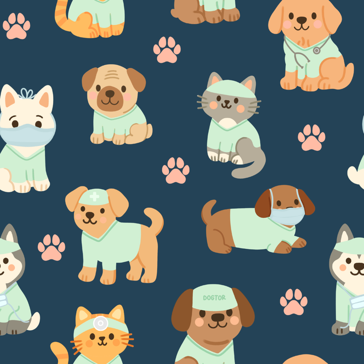 Vet Pets- Ponytail Scrub Cap