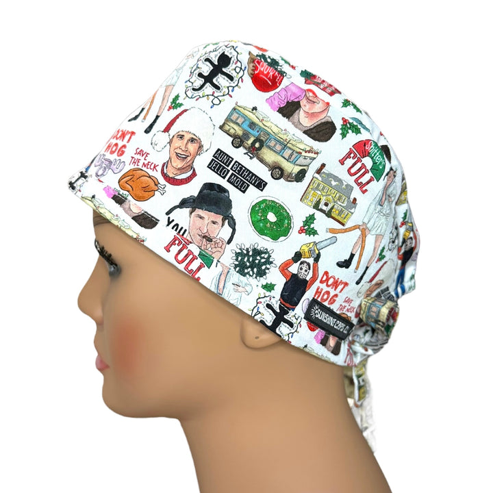 christmas vacation Men's Scrub Cap Surgical Hat, by Sunshine Caps Co