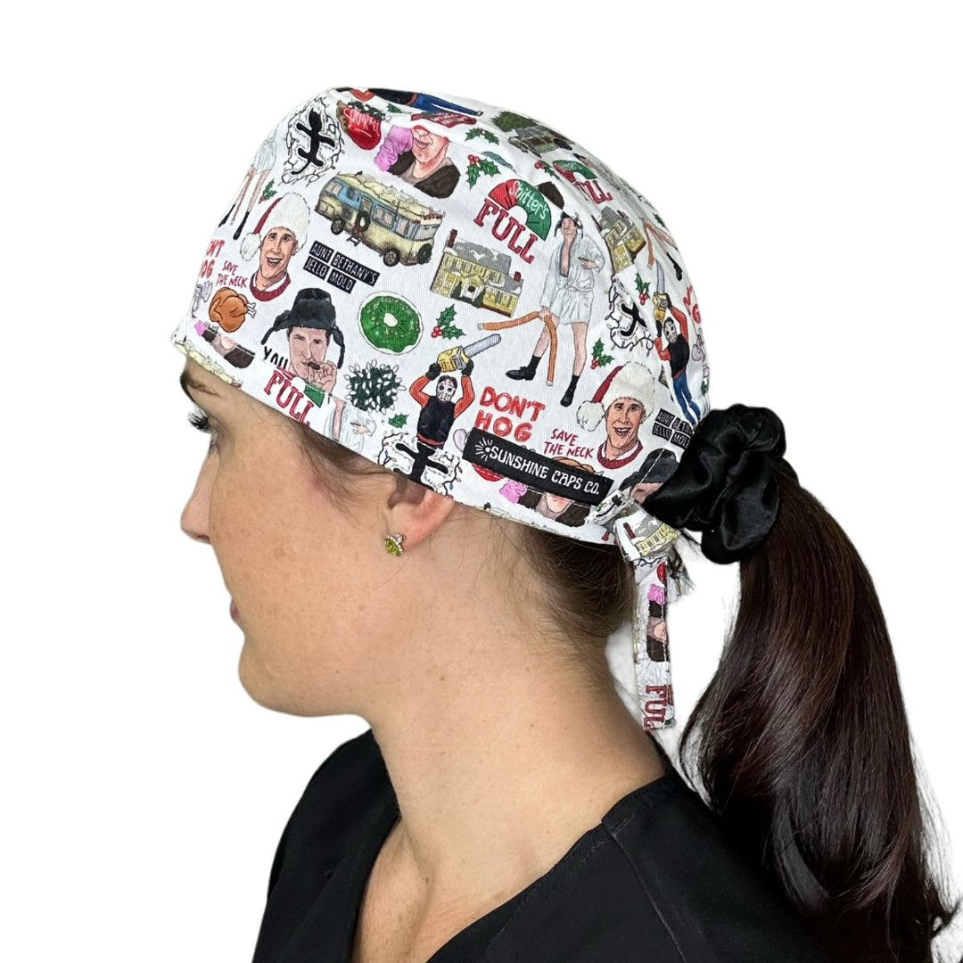 christmas vacation Men's Scrub Cap Surgical Hat, by Sunshine Caps Co