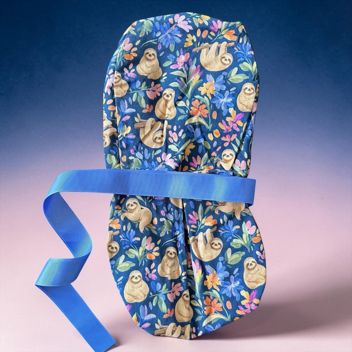 Sloth Whimsy- Ponytail Scrub Cap
