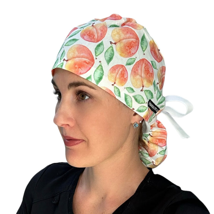 peach Scrub Cap for Women, By Sunshine Caps Co.