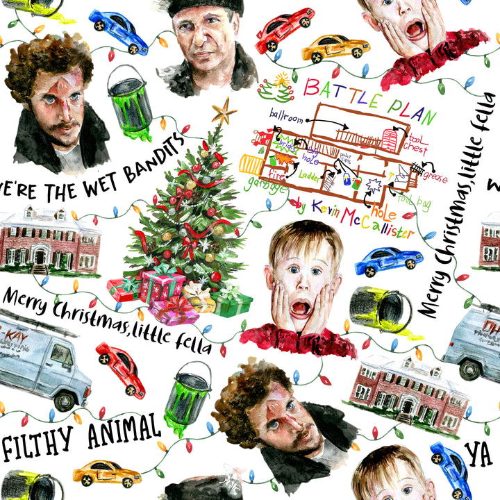 home alone christmas Men's Scrub Cap Surgical Hat, by Sunshine Caps Co