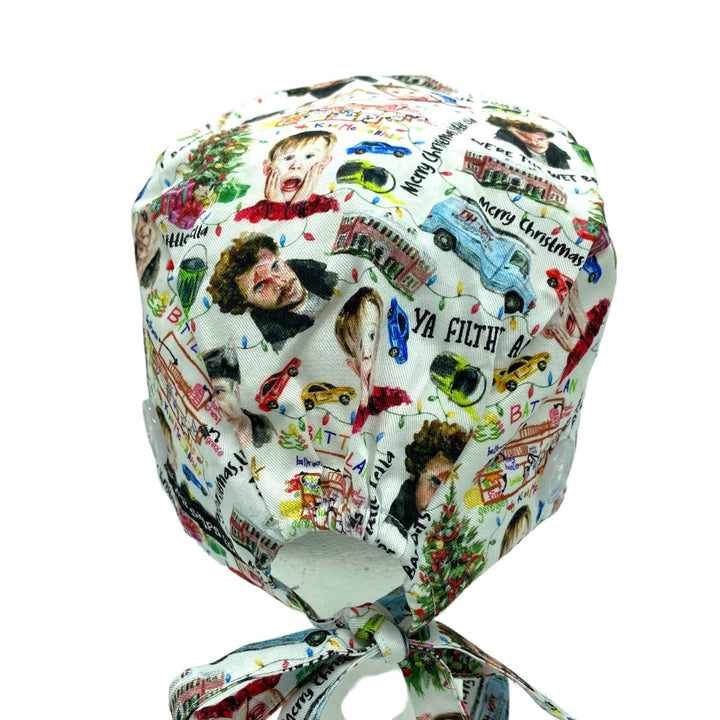 home alone christmas Men's Scrub Cap Surgical Hat, by Sunshine Caps Co